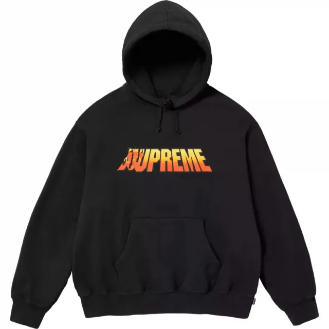 Supreme Box Logo Hooded Sweatshirt Flame Gradient