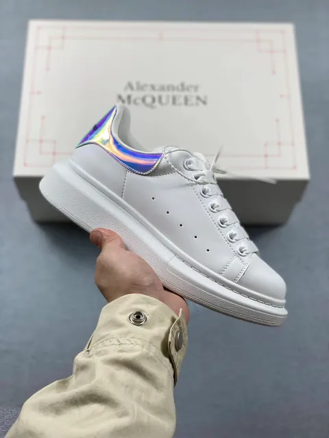 Alexander McQueen Oversized Sneaker Iridescent Heel Tab
