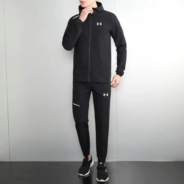 Under Armour Track Suit Black Logo