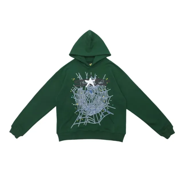 Sp5der Hoodie Spiderweb Print