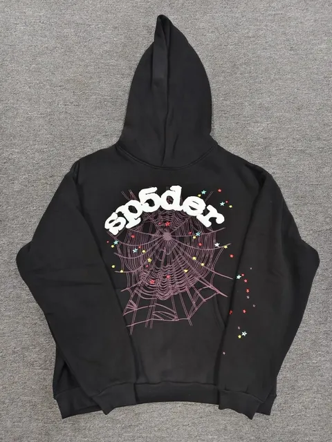 Sp5der Hoodie Spider Web Print