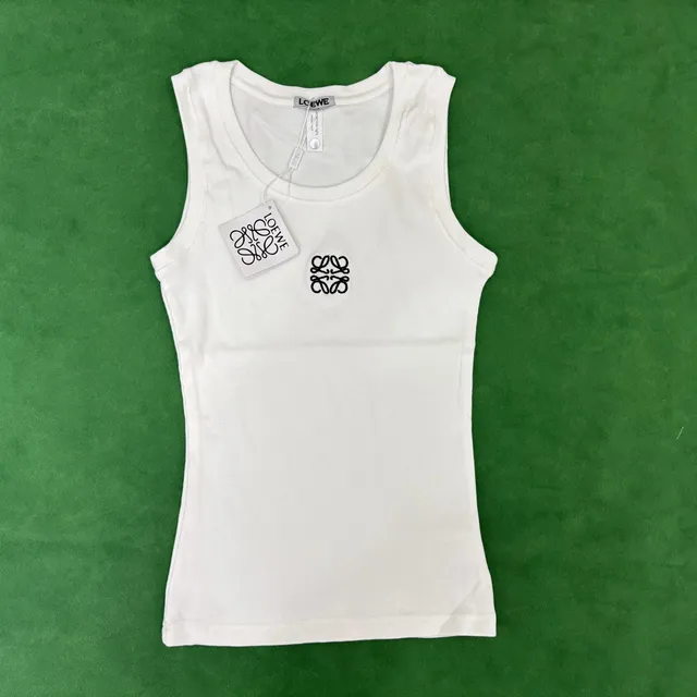 Loewe Ribbed Tank Top Anagram Logo