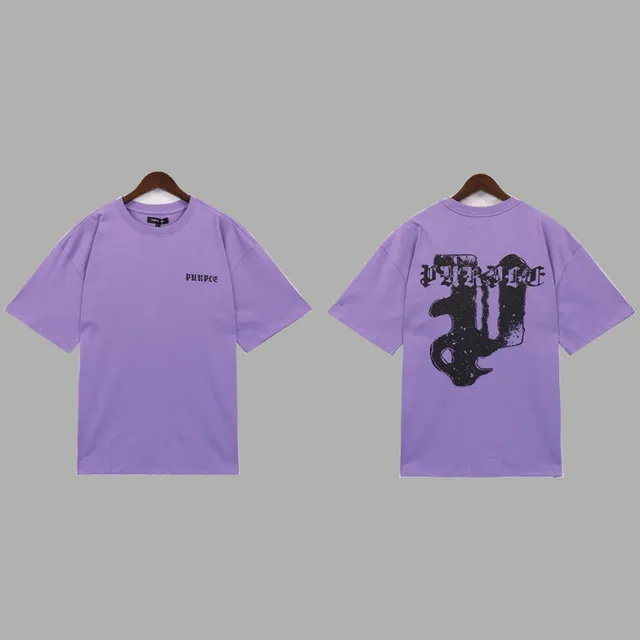 Purple Brand Graphic Tee Purple with Black Print