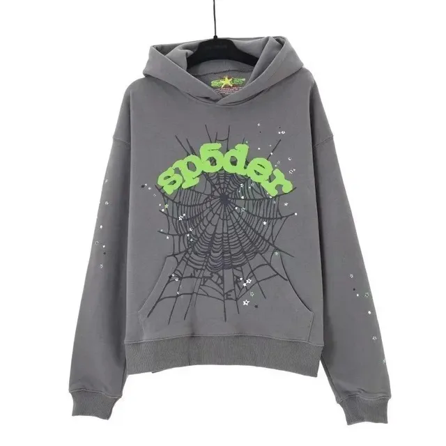 Sp5der Hoodie Spider Web Graphic