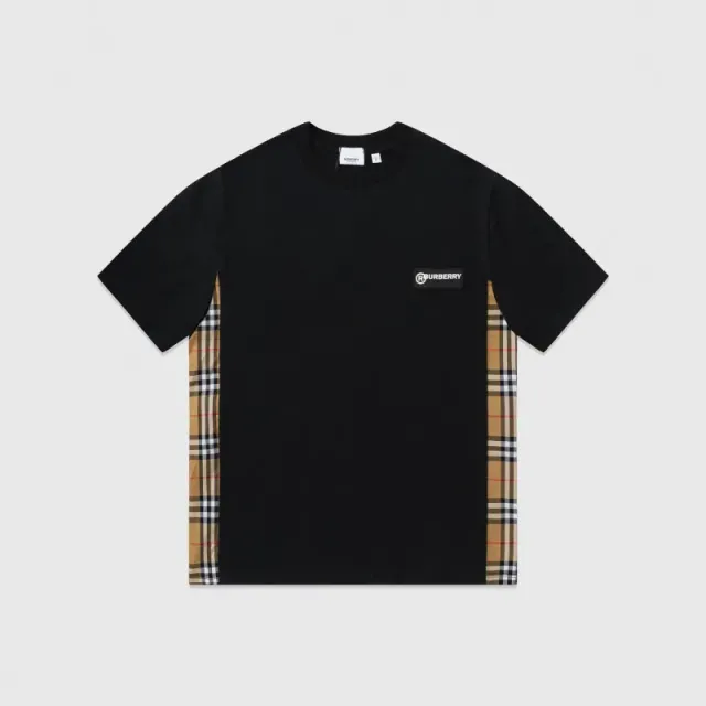 Burberry T-Shirt Check Panel