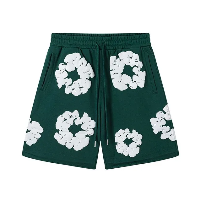 Printed Shorts Cloud Motif