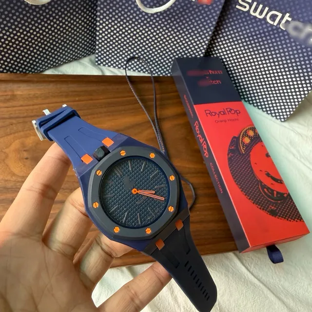 Audemars Piguet × Swatch Royal Oak Orenji Hachi Collaboration