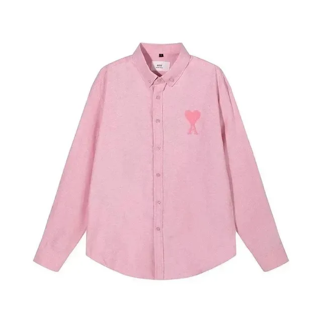 Amiri Button-Up Shirt Heart Logo