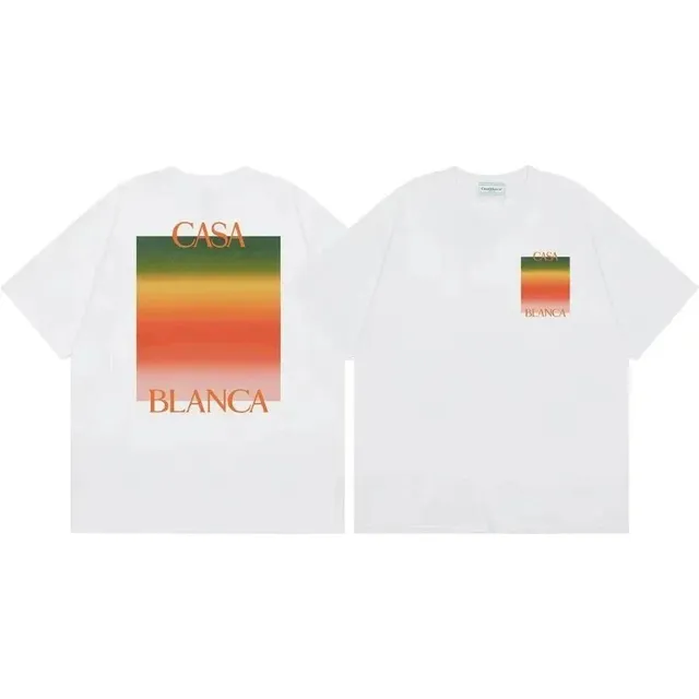 Casablanca Graphic T-Shirt Casa Blanca Gradient Print