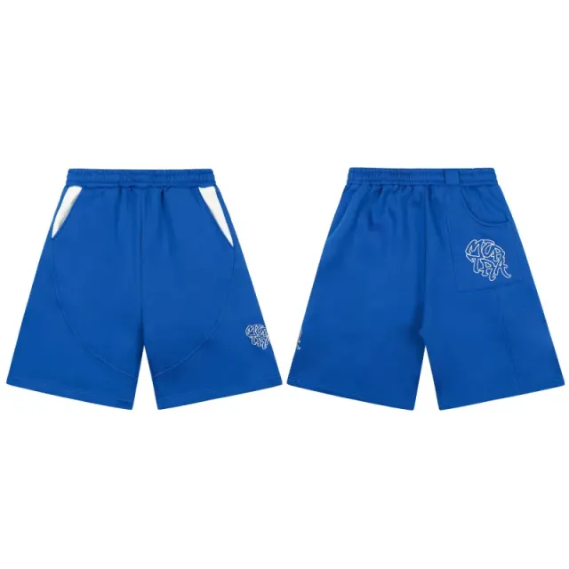 Mertra Logo Shorts Royal Blue with White Panel
