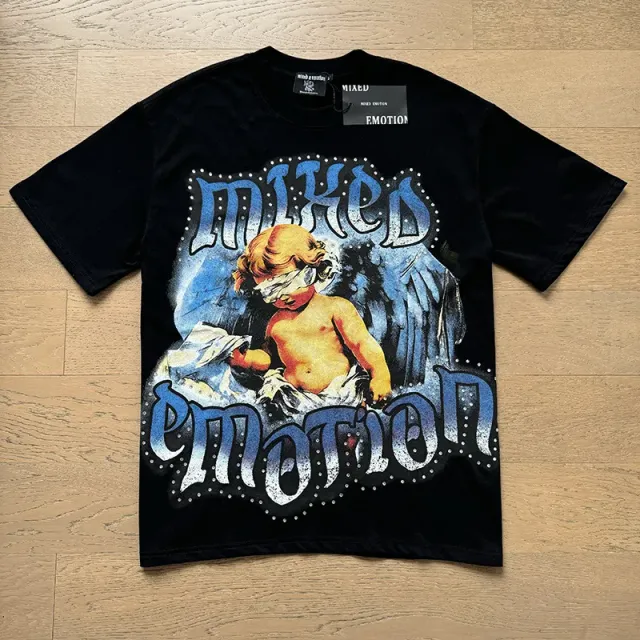 Mixed Emotion Graphic Tee Emotion Angel Print