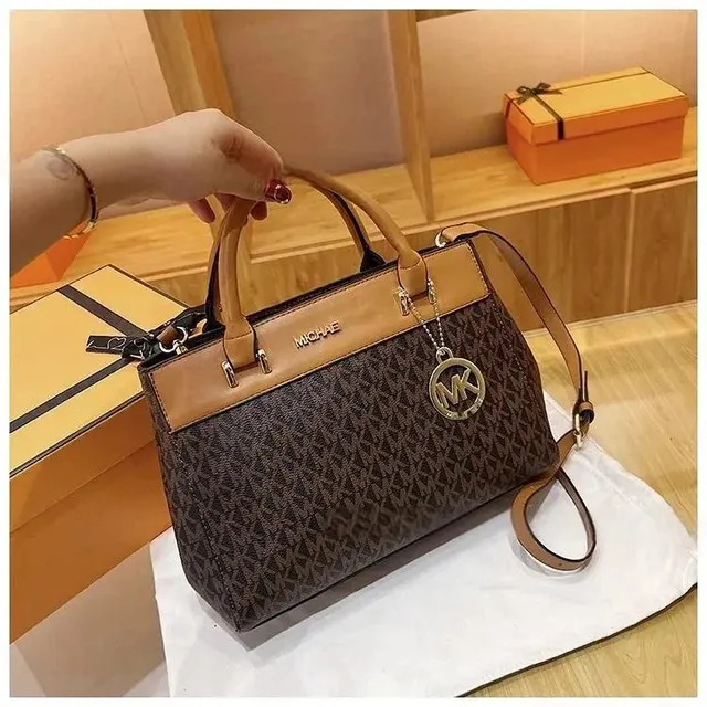 Michael Kors Medium Satchel MK Monogram