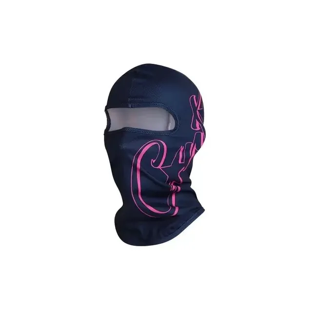 C.P. Company Goggle Balaclava Navy with Pink Logo