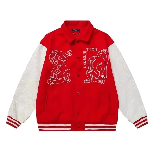 Louis Vuitton Varsity Jacket Embroidered Figures