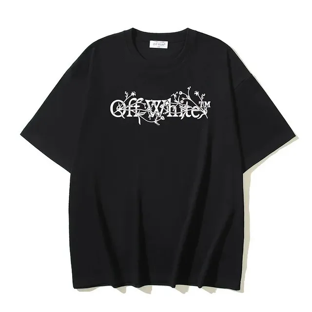 Graphic Tee Floral Off-White Logo