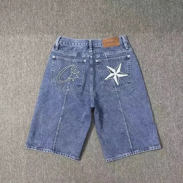 Undefeated Denim Shorts Star Embroidery