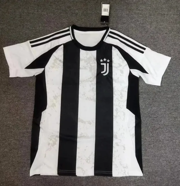 Adidas Juventus Home Jersey Black and White Stripes