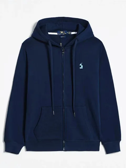 拉链款藏青-白标