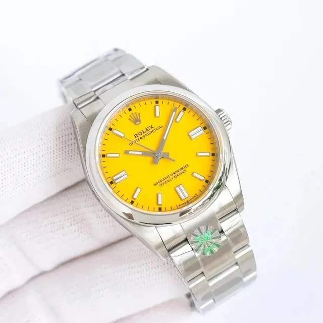 Rolex Oyster Perpetual Vibrant Yellow Dial