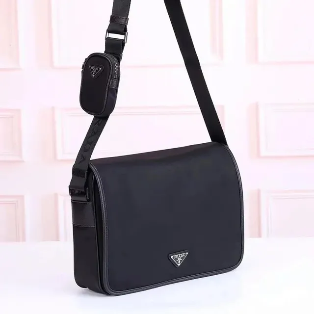 Prada Re-Nylon Messenger Bag Classic Triangle Logo