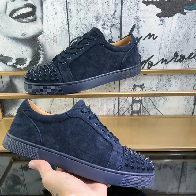 Christian Louboutin Louis Junior Spiked Suede