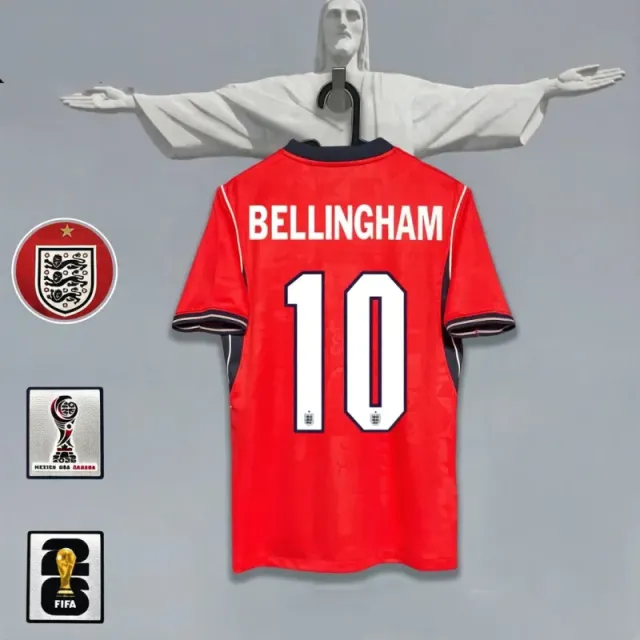 England away jersey, number 10 with captain's armband