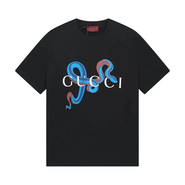 Gucci T-Shirt Serpenti Logo Print