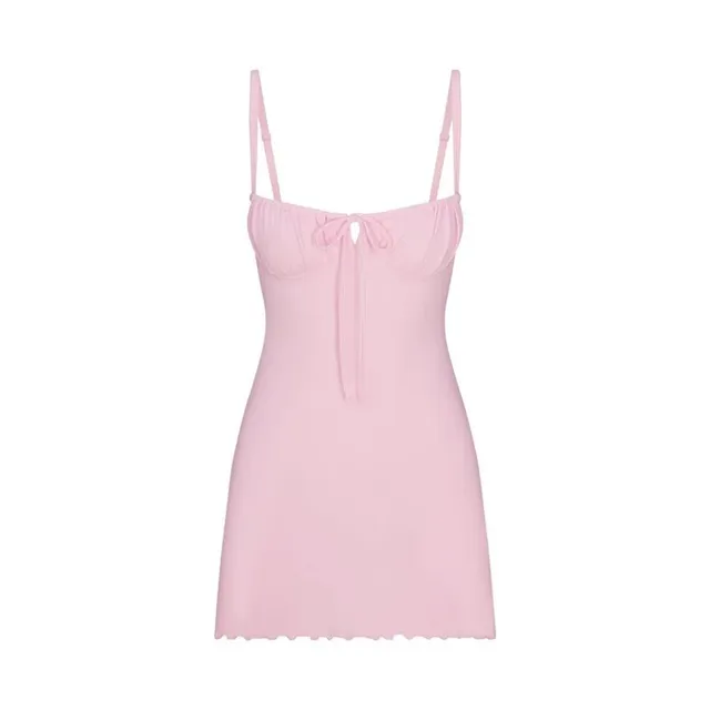 SKIMS Slip Dress Scalloped Hem
