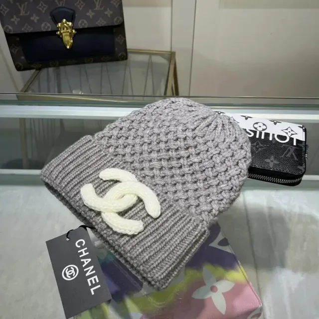Chanel Knit Beanie CC Logo