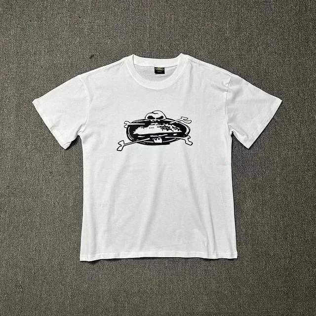 Philipp Plein Graphic T-Shirt Skull and Crossbones Print