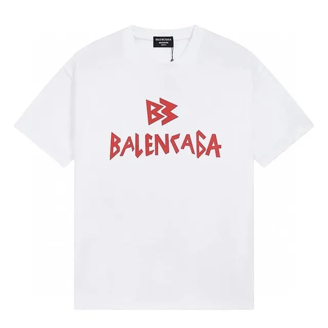 Balenciaga Logo T-Shirt BB Logo Print