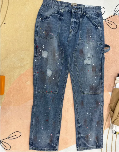 Gallery Dept. Paint Splatter Jeans Distressed with Paint Splatter