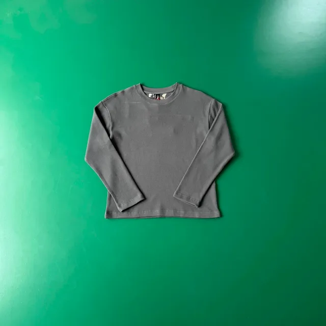 Long-Sleeve Top Waffle Knit
