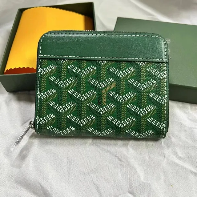 Goyard St. Louis Wallet Green Chevron