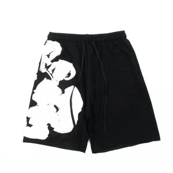 Off-White Printed Shorts Abstract Bear Graphic