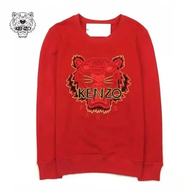 Kenzo Tiger Sweatshirt Embroidered Tiger Logo