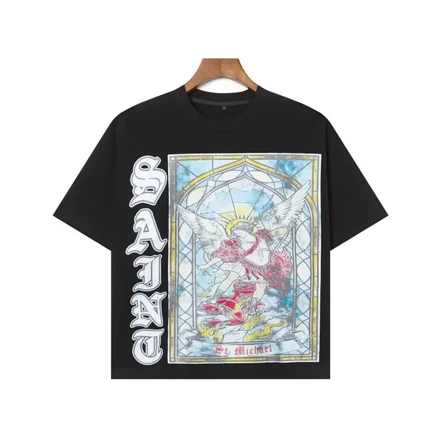 Saint Michael Graphic T-Shirt St. Michael Stained Glass