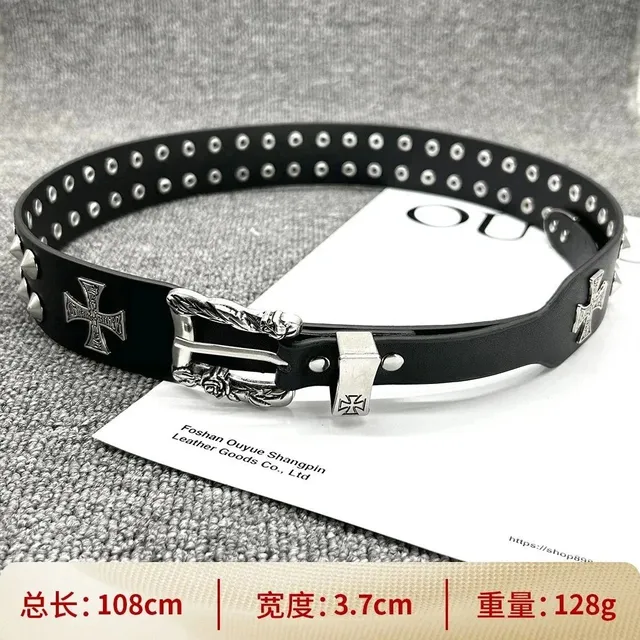 Chrome Hearts Cross Belt Studded