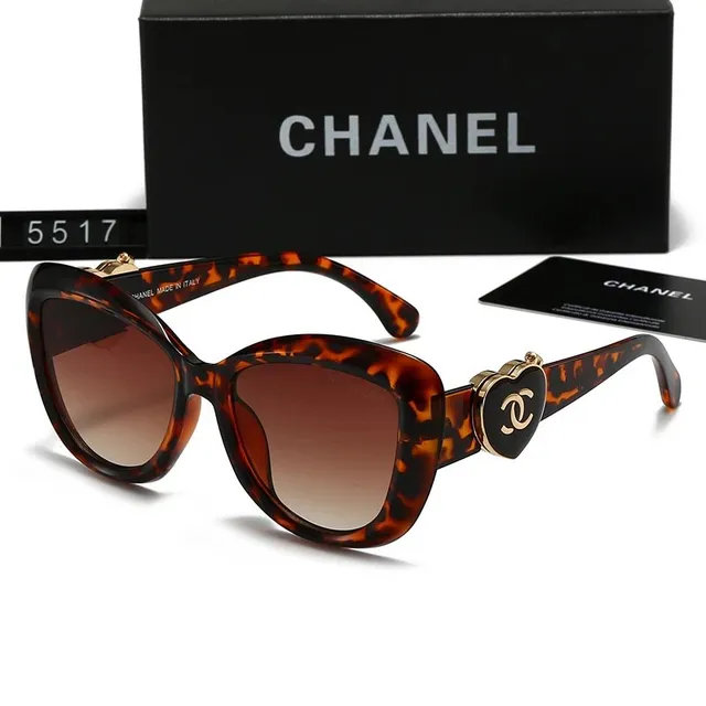 Chanel Sunglasses Tortoiseshell with CC Heart