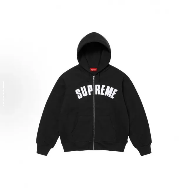 Supreme Zip-Up Hoodie Arch Logo