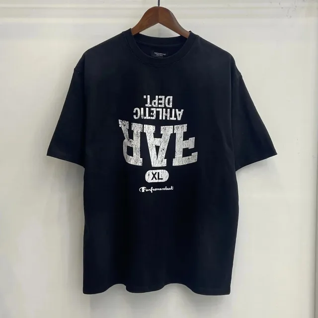 Athletic Dept. Tee Distressed Logo Print