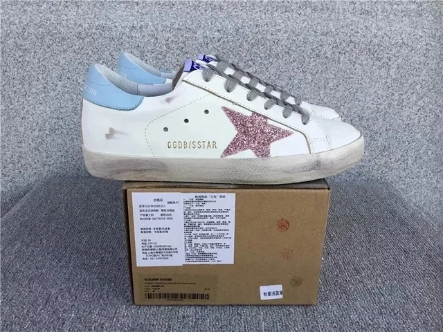 Golden Goose Superstar Glitter Star White