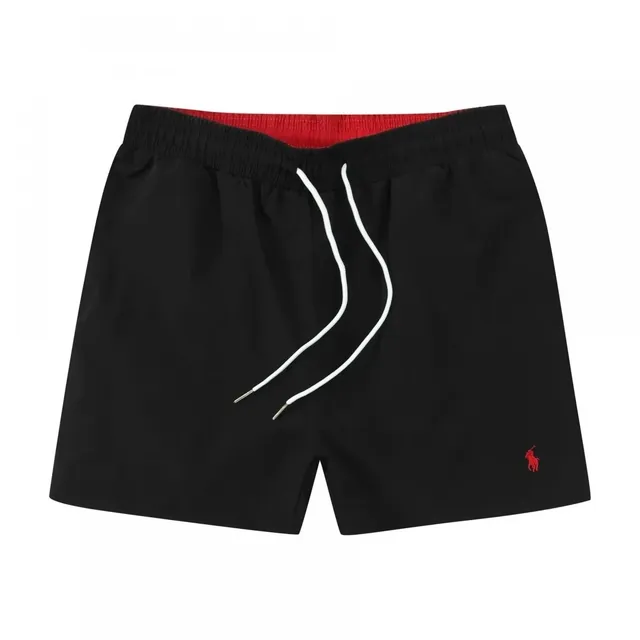 Polo Ralph Lauren Polo Swim Shorts Black with Red Lining