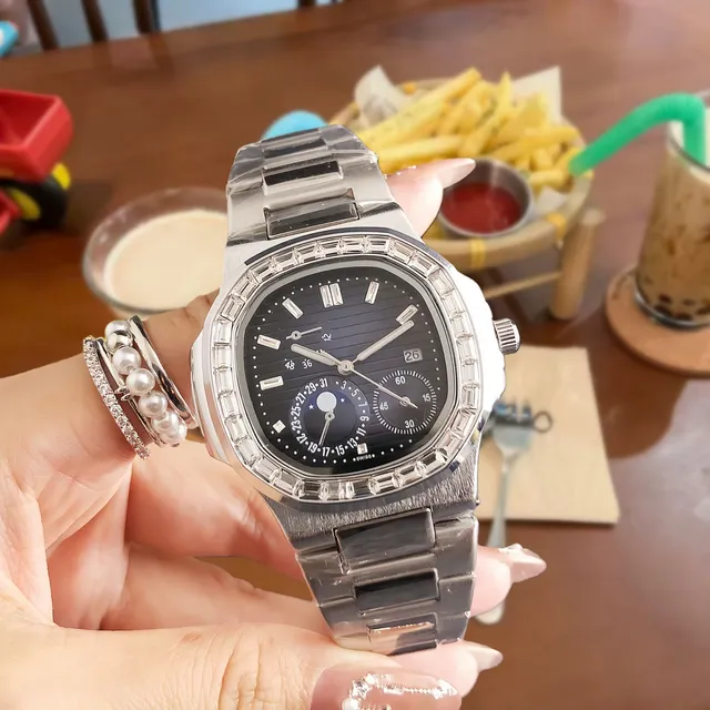 Patek Philippe Nautilus Diamond Bezel Moonphase