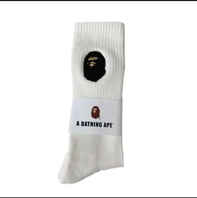 BAPE Crew Socks Ape Head Logo