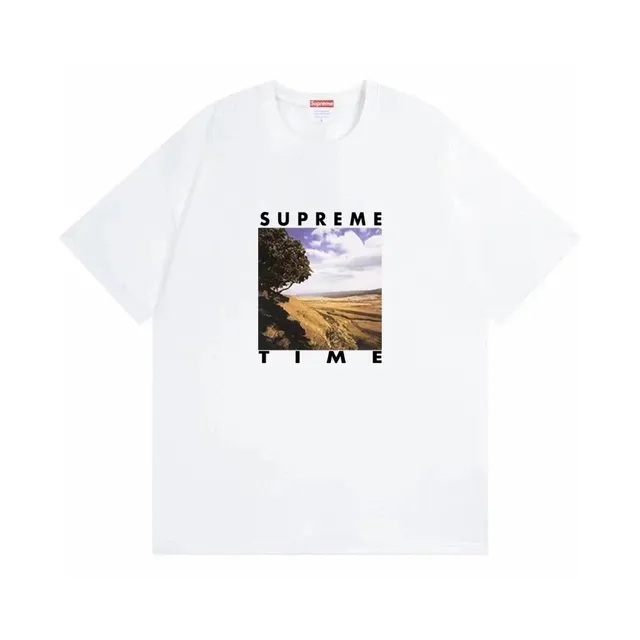 Supreme T-Shirt Time Photo Print