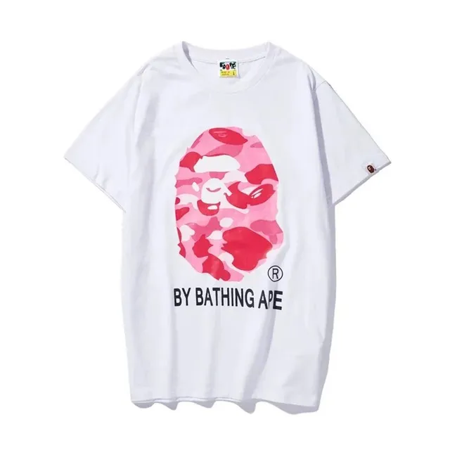 BAPE Ape Head Tee Pink Camo