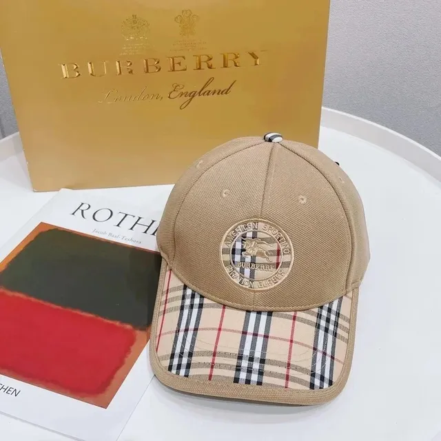 Burberry Baseball Cap Checkered Brim