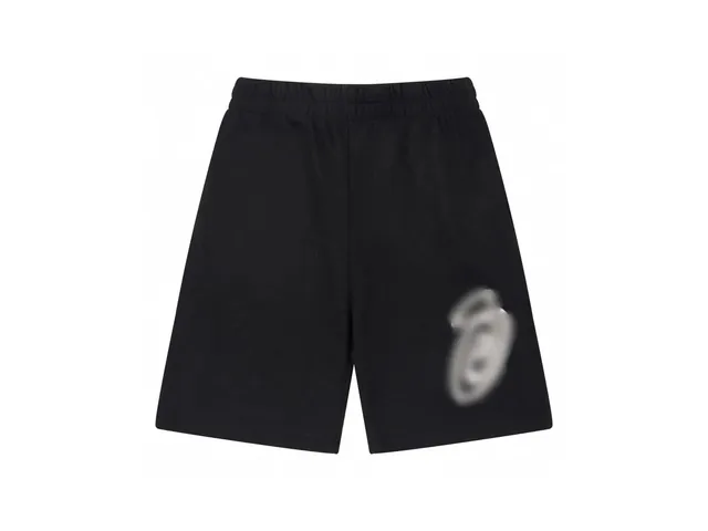 Stüssy Elastic-Waist Shorts Logo Print