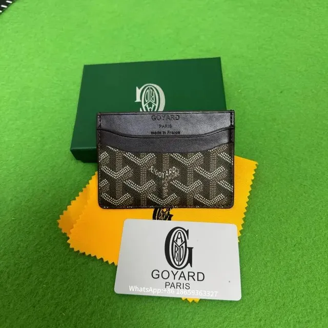 Goyard Card Holder Goyardine Canvas